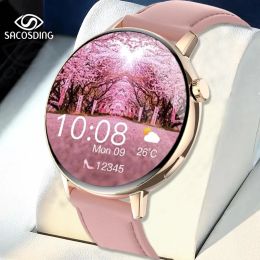 Watches New SmartWatch Ladies Watch Women Smart Watch 1.32" DIY Face Heart Rate Fitness Tracker Sports Watches For Android Xiaomi Huawei