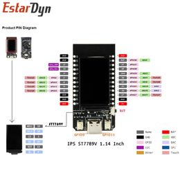 T-Display ESP32 WiFi And Bluetooth-Compatible Module Development Board 1.14 Inch LCD Control Board for Arduino