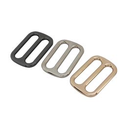 1pcs Metal Tri Glide Slide Buckle Middle Centre Bar Adjuster Buckle for Leather Craft Bag Strap Belt Webbing 25/32/38mm