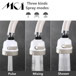 Mci Universal Faucet Aerator Moveable Flexible Tap Head Shower Diffuser 3 Modes For Kitchen Bathroom Water Philtre Nozzle Bubbler