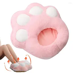 Carpets Winter USB Charging Electric Foot Heating Pad Cute Design Feet Warmer 3-speed Temperatures Plush Warm Shoes For Travel Room