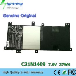 Batteries New Genuine Original C21N1409 7.6V 37Wh Laptop Battery for Asus Notebook VM490 VM490L V455L V455LB X455LB