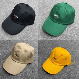 Men Women Casual Green Khaki Black Orange Yellow Noah Baseball Cap Quality Cross Embroidery Adjustable Hats 240410