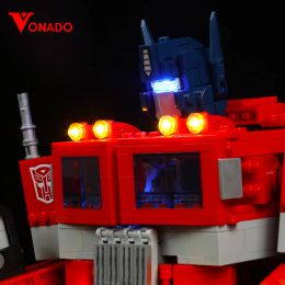 Vonado LED Light Kit For Ideas 10302 Optimus Prime Autobot Building Blocks Children Truck Toys Lamp Set Only Lighting No Model