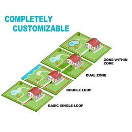 New Underground Electric Dog Fence 5000 Square Metres Pet Fence System Waterproof Shock Training Collar For 1/2/3 Dogs