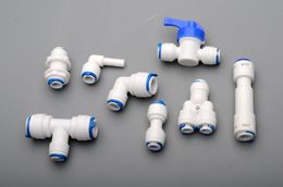 1/4 OD PE TUBE to tube Quick Connector Family drinking water RO Philtre reverse osmosis system