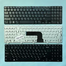 Keyboards XIN US Russian Keyboard For DELL Inspiron 153521 3531 3537 3540 2521 15R5521 5537 5421 15V1316 Laptop English Black RU NEW