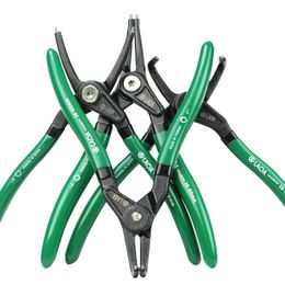 LAOA 5/7 Inch Retainer Pliers Circlip Plier Shaft Clamp Snap Ring pliers by Curved Straight Tip External/Internal Type