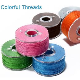 36PCS Multicolor Sewing Thread Bobbins with Storage Box Standard Size Sewing Bobbins for Sewing Machine DIY Embroidery Thread