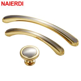 NAIERDI 10PCS Zinc Alloy Gold Cabinet Handles for Furniture Drawer Knobs Cabinet Pulls Decorative Home Furniture Knobs Hardware