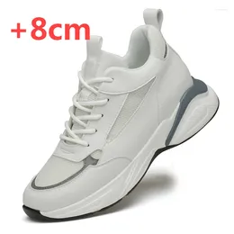 Casual Shoes Men Elevator Height Increase For Man Hidden Heels Increasing Insole 8CM 6CM Men's Leisure Sports Taller