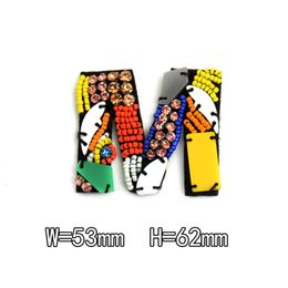 Beautiful Hand Nailed Beads Letter Patches Garment Shoes Bags Stickers Handmade Alphapet Applique