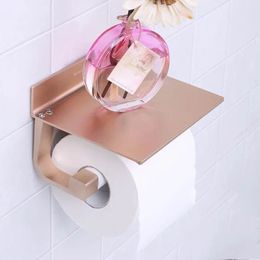 1PC Space Aluminium Paper Holders Bathroom Accessories Toilet WC Paper Holder Mobile Phone Roll Holder with Shelf Towel Rack