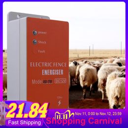 Solar Electric Fence 5KM 10KM 20KM Alarm Energizer Charger Controller Animal Sheep Horse Cattle Poultry Shepherd Farm Fencing
