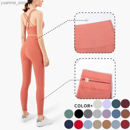 Yoga Outfits WISRUNING Inside Pocket Yoga Leggings for Fitness Women High Waist Sports Push Up Tights Sportswear for Gym Outfit Workout Cloth Y240410