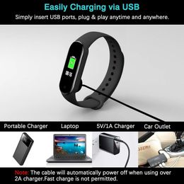 Magnetic Chargers for Xiaomi Mi Band 7 6 5, USB Charging Cable for MiBand 4 3 2 Pure Copper Core Power Cord Smartband Charger.