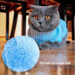 5-15pcs Pet Electric Magic Roller Toy Ball Automatic Dog Cat Interactive Funny Floor Clean Products Fun toys