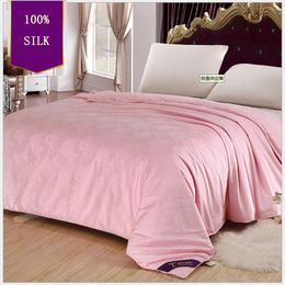 High Grade Chinese Silk Duvets 100% pure and natural Long Mulberry Silk filled Quilt/Blanket/Comforter for Summer/Winter