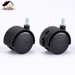 8 Pieces Furniture Wheel Alloy Rubber Chair Caster 2 inch Heavy Duty Swivel Castor Industrial Wheels Trolley Lock 360 Rotatable