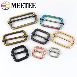 10/20Pcs 16-50mm Metal Pin Buckles Slides Tri-glides Roller Handbag Strap Belt Buckle Slider Adjuster DIY Bag Garment Accessoies