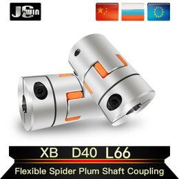 1Pc CNC Motor Jaw Shaft Coupler Flexible Spider plum Coupling D40 L66 Inner Hole 8/10/12/14/15/16/17/18/19/20mm with keyway 5mm