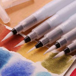 Students Portable Paint Brush Water Colour Brush Pencil Soft Watercolour Brush Pen For Beginner Painting Drawing Art Supplies Gift