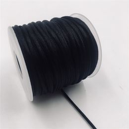 2mm 10-225meters Chinese Knot Cord Satin Thread Macrame Rope Bracelet Braided String DIY Tassels Beading Thread