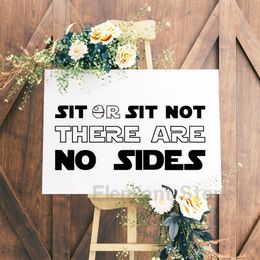 Wedding Seating Sign Vinyl Sticker Decal Pick A Side Not A Family Signs Vinyl Decal For Wedding Engagement Party Decor