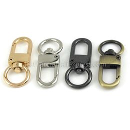 50 pcs Metal Swivel Eye Snap Hook Trigger Lobster Clasps Clips for Leather Craft Bag Strap Belt Webbing Key chain Large size