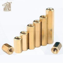 5-50pcs Hex Female to Female M2 M2.5 M3 M4 M5 brass standoff spacer Hexagonal Stud Spacer Hollow Pillars