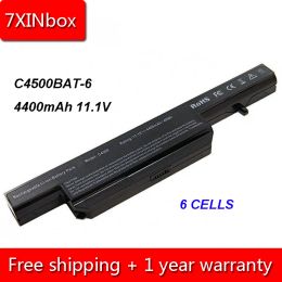 Batteries 7XINbox 4400mAh 11.1V C4500BAT6 Laptop Battery For Clevo C4100 C4500Q C4500 C5100Q C5105 C5505 B4105 B5100M W150 W150ER W240EU