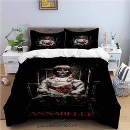 Horror Movie Bedding Set Halloween Duvet Cover Comforter Bed Single Twin Full Queen Size 3d Youth Kids Girl Boys Gift