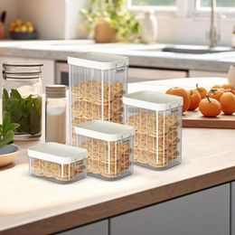 Storage Bottles Sealed Plastic Food Box Cereal Candy Dried Jars Fridge Tank Containers Household Items Kitchen Organiser Grains