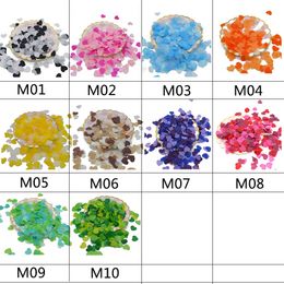 1000pcs/bag Multicolor Heart confetti wedding decor balloons fill paper confetti party Throwing Supplies baby shower table decor