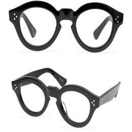 Men Optical Glasses Frame Brand Thick Spectacle Frames Vintage Fashion Round Eyewear for Women The Mask Handmade Myopia Eyeglasses350u