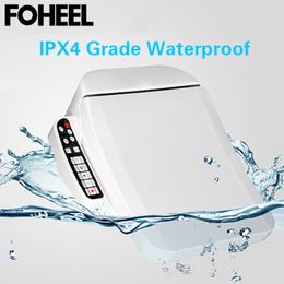 FOHEEL square smart toilet seat cover electronic bidet toilet bowls seat heating clean dry intelligent toilet lid for bathroom