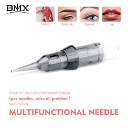 10Pcs Disposable Tattoo Cartridge Needles Sterile RL Makeup Machine Eyebrow Lip Rotary Pen Round Liner Needles For Tattoo Artist