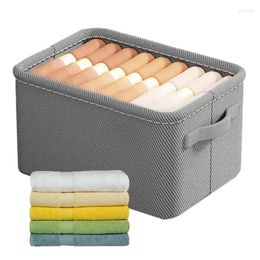 Storage Bags Clothes Box Folding Wardrobe Soft Closet Organisers Cotton And Linen Bins For Clothing