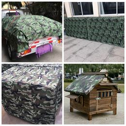 Thick 0.35mm Camouflage Tarpaulin Rainproof Cloth Shade Sail Outdoor Tent Waterproof Cloth Pet Dog House Cover Car Shed Awning