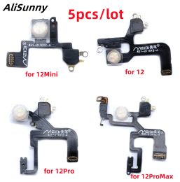 AliSunny 5pcs LED Flash Light FPC Sensor Flex Cable Repair Parts For iPhone 12 mini 13 Pro Max