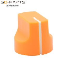 16x14.5mm Plastic Set Pointer Knobs For Guitar BASS AMP Effect Pedal Box Radio Cabinet Speaker 6.0mm Brass Hole