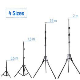 Tripods 50 160 200CM Photography Tripod Light Stands Photo Studio Relfectors Softboxes Lights Backgrounds Video Lighting Studio Kits