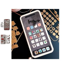 New Closed smartphone album metal Cutting Dies Stencils DIY Scrapbooking Paper/photo Cards Embossing Dies