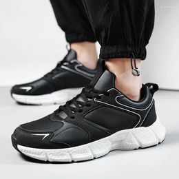 Casual Shoes 2024 Autumn Men Non-slip Lace-up Wear Resistant Lightweight Sneakers Outdoors Comfortable Male Large Size