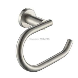 Toilet Paper Holders Toilet Paper Holder Single Roll Brushed Nickel Wall Mount Solid 304 Stainless Steel 240410