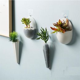 1Pc Creative Flower Pot Wall Mounted Planter Pot Vase Mini Vase