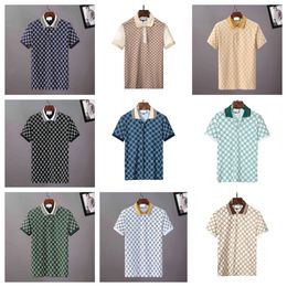 2024 Polo Shirt Men's T-shirt Designer Polo Luxury Brangdy Shirt 100% Cotton Letter Print Design Short Sleeves