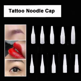 100pcs Disposable Needles Tips Individual Package Tattoo Supplies Traditional Needle Caps for Permanent Makeup Eyebrow/Lip