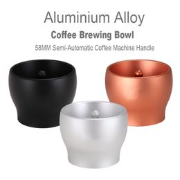 Coffee Tamper Aluminium Alloy Barista Tool Easpresso Maker Grinder Simple Dosing Ring Powder Feeder Portable Brewing Bowl Cup