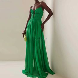 Urban Sexy Dresses Prom Gown Green Sleeveless Formal Party Dress Sexy Backless Celebrity Banquet Vestidos De Festa Perspective Evening 240410